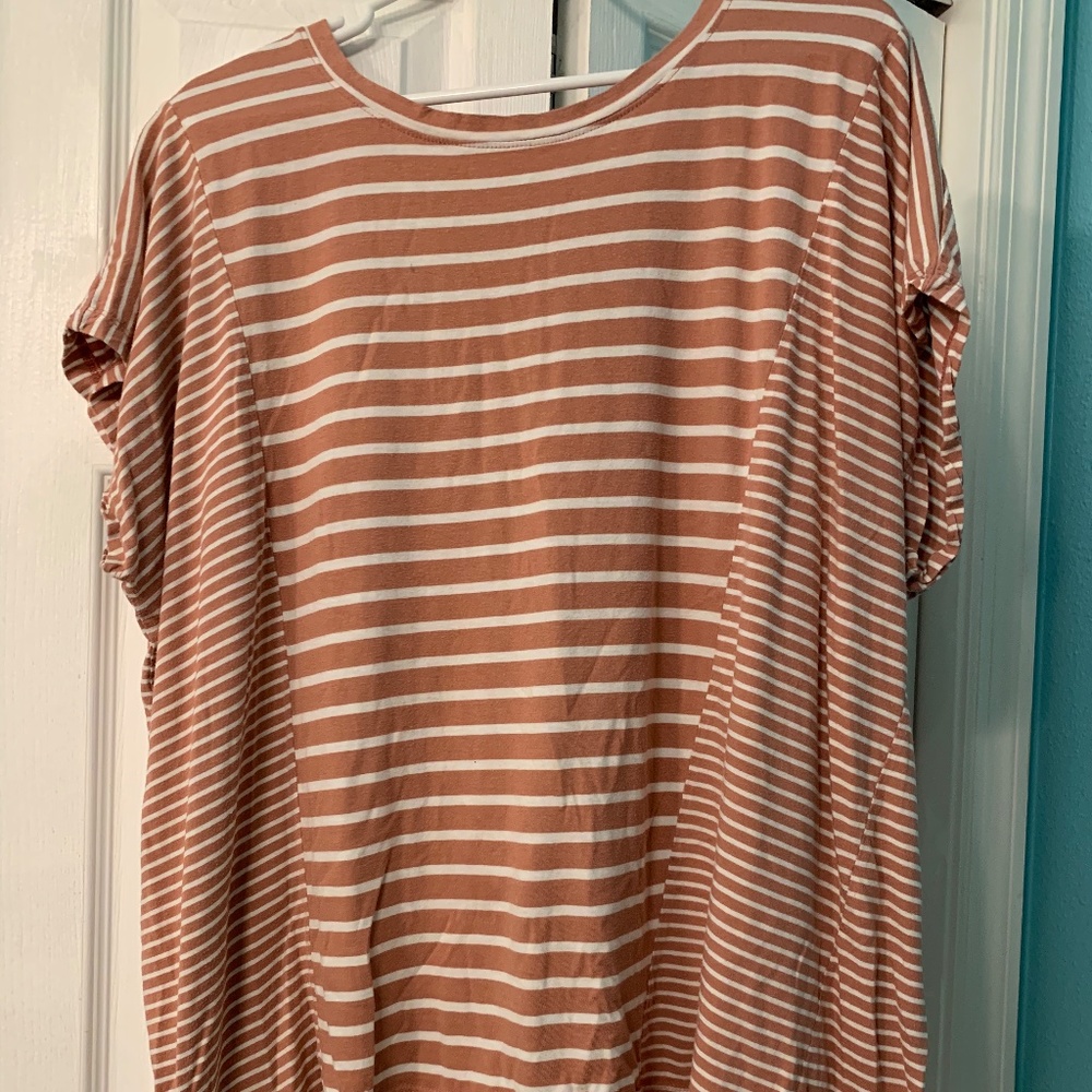 Lane Bryant Striped Hi-Lo Top size 18/20